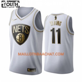 Maillot NBA Brooklyn Nets Kyrie Irving 11 Nike 2019-20 Blanc Golden Edition Swingman - Enfant